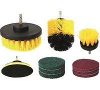 Kit brosse et tampon pour perceuse