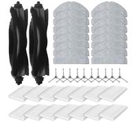 Kit brosse principale, brosse latérale, filtre et chiffon pour aspirateur robot L60 - Pièces de rechange compatibles avec Eufy G50 L60 pour HYBRID, 14 chiffons de vadrouille, 10 brosses latérales, 2