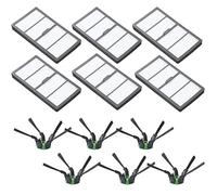 Kit brosse principale, filtre HEPA, latérale et sac à poussière compatible avec les aspirateurs iRobot Roomba séries S9(Burgundy)