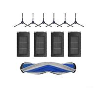 Kit Brosse Principale Latérale pour Bosch Spotless Max Kit Brosse | Compatible pour bosch Spotless Max, brosse principale pour efficace, élimine pour poussière et débris tous sols