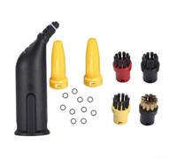 Kit brosse ronde et buse pour nettoyeur vapeur Kärcher SC1 SC2 SC3 SC4 SC5 18 pièces joint d'étanchéité accessoires pour nettoyage en profondeur carrelage four meubles