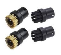 Kit Brosse Ronde Neuf Nettoyeur Vapeur Outils Équipement pour Remplacement Buse