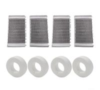 Kit brosses et anneaux gris pour robot piscine(8pcs)