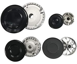 Kit Brûleurs + couvre-feux originaux SABAF pour plaques de cuisson ARISTON INDESIT SAMET NARDI