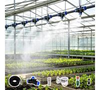 Kit Brumisateur Système D'irrigation de Jardin avec Tuyau de 12 mm, Kit D'irrigation Goutte à Goutte Par Brumisation pour Plantes Suspendues en Serre, Ensemble D'arroseurs à Dissipation Chaleur