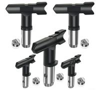 Kit Buses Acier Trempé pour Pulvérisateur pour airless - Buse Haute Précision Latex et Enduit - Résistant à l'Usure 4.3x1.1cm(5PCS)