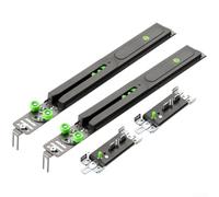 Kit Butée pour porte Placard Double Tube Acier Vert pour robuste(1 sets) | Silence total, mécanisme fluide, finit les bruits de glissement, pour idéal pour chambre nuit, installation rapide