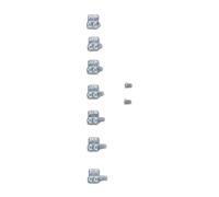 §Kit Butées Extension pour Genouillères Alpinestars Bionic 10 et 7 Argent§