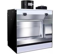 Kit cabine de pulvérisation pour aérographe 150 W avec éclairage LED, double filtration, espace de travail extra large pour modélisme, peinture, loisirs, travaux manuels - Idéal pour les artistes et