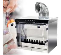 Kit cabine de pulvérisation pour aérographe avec ventilateur à haute aspiration et rideau d'eau, contrôle gestuel/tactile et pompe de levage automatique pour une installation facile dans la peinture