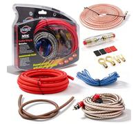Kit Cablage Installation, 4GA 5m Kit de Câblage Amplificateur de Voiture, Amplificateur de Voiture, Kits D'installation D'amplificateur, Kits de Fil de Haut-Parleur Voiturees pour Plupart des Voitures