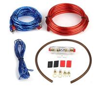 kit cable ampli voiture Yctze pour cable caisson de basse voiture Fil d'amplificateur, Kit de câble de fil d'installation de haut-parleur d'amplificateur de caisson de basses de fil for Remplacement