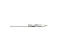 kit câble coaxial 10m avec fiches f et manchon tnt tv satellite bobine 10 mètres t