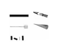Kit cable et gaine elvedes micro flex pour transmission mono plateau o 3 0 mm o 0 9 mm 2400 mm 2500 mm