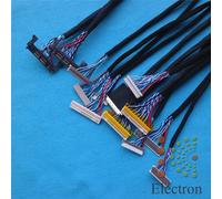 Kit câbles écran LCD 10-55 pouces, 14 pièces, câble LVDS universel panneau conducteur écran LCD LED Nipseyteko
