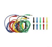 Kit Câbles Test Magnétiques 10 Connecteurs | pour cuivre pur souple, isolation pour robuste, flexibilité maximale, pour idéal techniciens, durée de vie longue
