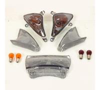 Kit Cabochon De Clignotant Fumé Lisse One Pour Scooter Yamaha 500 Tmax 2001-2007 Neuf