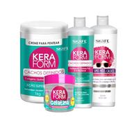 Kit Cachos Definidos Keraform - Cuidado Completo