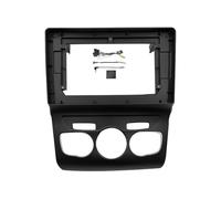 Kit Cadre D'autoradio 2 Din Panneau Tableau Bord Stéréo Automatique Garniture Façade Plaque Frontale pour Citroen C4 C4L 2010-2015(Frame Cabbus)