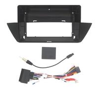 Kit Cadre D'autoradio 9/10 Pouces Support Console Centrale Stéréo Garniture Façade Plaque Frontale pour X1 E84 2010 2011 2012 2013 2014 2015 CFCKHPTHAZ(10.1 inch Fascia Cable canbus)