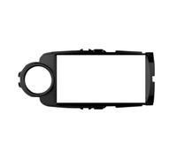 Kit Cadre Radio pour Yaris 2012 2013 2014 2015 2016 2017 Support Console Centrale Stéréo Façade Plaque Frontale 9 Pouces Cadre Panneau(Black (LHD))