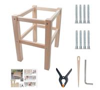 Kit Cadre Repose-Pieds Bois DIY - Éducatif Adapté Aux Débutants | Kit Bricolage Pour Tabouret Marchepied,Pour Tissage Entrée Chevet Porte Cours D'Art Ateliers Et Studio