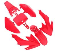 Kit Cadre Thermoplastique Rouge Résistant pour, Compatible avec Modèles CRF50 de 50cc à 125cc, Facile à Installer, Idéal pour Terrain Accidenté