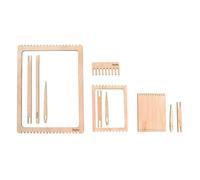 Kit Cadre Tissage Bois, Fsc Mixed Credit, Nature, 9 - 21cm, 11 Pièces, 3pce.