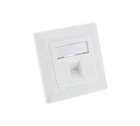 InLine Keystone Snap-in RAL9010 Cadre pour 1 Prise RJ45 Bu/LSA Blanc