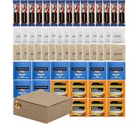 Kit Café Thé Sucre en Sachets 60 Pièces - Décaféiné, Option Faible en Caféine pour Bureau et Usage Quotidien