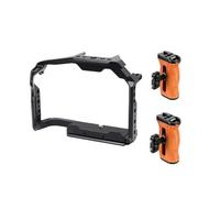 Kit Cage for Caméra, Compatible avec Les Stabilisateurs Panasonic GH7 Et GH6, Cadre De Protection for Cardan, Compatible avec Les Vis De Fixation Arri Et Poignée en Bois.(GH7 GH6 Kit2)