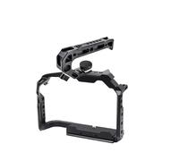 Kit Cage for Caméra, Compatible avec Les Stabilisateurs Panasonic GH7 Et GH6, Cadre De Protection for Cardan, Compatible avec Les Vis De Fixation Arri Et Poignée en Bois.(GH7 GH6 Cage Kit3)