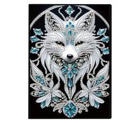 Kit Cahier de Peinture Diamant 5D Forme Spéciale Fleur DIY avec Pages Cristal pour Création Artistique, Journal de 50 Pages, Carnet à Croquis pour Écriture, Bureau, Études, Anniversaires