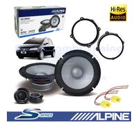 Kit Caisse Alpine S2-S65C Haut-Parleurs Avant 2 Voies 165Mm 240W Pour FIAT IDEA