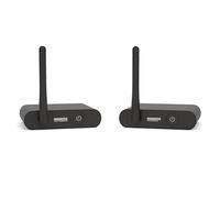 Kit Caisson de Basses sans Fil Marmitek Subwoofer Anywhere 640 - Caisson Actif en LFE/Line - Transmission Digitale Stable, RCA doré, Auto Veille - USB-C