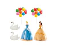Kit Cake Toppers En Plastique Princesse Disney 8,5 Cm Taille Unique Multicolore