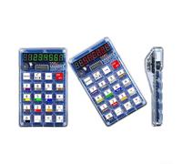 Kit calculatrice à monter soi-même avec 7 chiffres LED de sortie pour utilisation éducative dans les circuits de soudure et numériques (bleu)