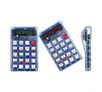 Kit calculatrice à monter soi-même avec tube numérique LED 8 chiffres et microcontrôleur 51 pour le développement des compétences en conception de circuit (bleu)