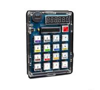 Kit Calculatrice DIY pour mcu Écran Tube Numérique 113x78mm Kit | Écran tube numérique, opérations mathématiques, conversion résistance, PCB 113x78mm, boîtier ABS vert