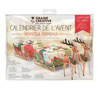 Kit calendrier de l avent Rennes et Traineaux Multicolore G