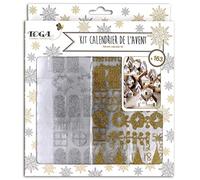 Kit Calendrier de L'avent Or et Argent, KRN902