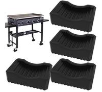 Kit Cales nivellement | Niveleurs Gril, Pieds nivellement-Kit 4 Cales, Patins nivellement, Pieds antidérapants, Grille Support en Caoutchouc, Maintien des grilles Stables