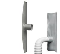 Kit Calfeutrage Climatiseur | 400cm Calfeutrage Fenetre Climatiseur | Kit de calfeutrages porte fenetre pour climatiseux mobile avec fermeture éclair adhésif | Kits d'isolation thermique d'étanchéité