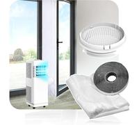 Kit Calfeutrage Climatiseur 400CM - Calfeutrage Fenetre Climatiseur pour Unités Mobiles, Compatible avec Climatiseur Mobile, Sèche-linge, Installation Facile (a)
