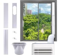 Kit Calfeutrage Climatiseur,Calfeutrage Fenetre Climatiseur,Kit De Plaque FenêTre Climatiseur Mobile,Adaptateur De FenêTre De Climatiseur Plaque,Oint De FenêTre Pour Climatiseur (Pour Tuyau 6″)