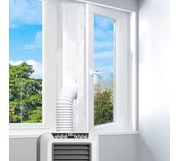 Kit Calfeutrage Climatiseur, Joint de Fenêtre pour Climatiseur Mobile, Facile à installer, Pas de perçage, Pour fixation sur les fenêtres, fenêtres de toit, fenêtres à battants (4M)