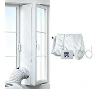 Kit Calfeutrage Climatiseur Joint de Fenetre Universel pour Climatiseur Mobile et Sèche-Linge Isolant Anti-Fuite d’Air Froid Accessoire Climatiseur Portatif Installation Facile (5m)