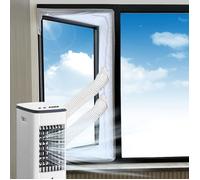 Kit Calfeutrage Climatiseur Mobile Porte Fenetre 400cm, Tuyau évacuation Calfeutrage Fermeture éclair, Facile a Installer (4m)