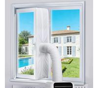 Kit Calfeutrage Climatiseur pour Fenêtres pour Climatiseur Mobile, Joint de Fenêtre pour Climatiseur Mobile, Tissu de Calfeutrage pour Fenêtres Sèche-linge Fenêtres à Battants et Puits de Lumière (3m)