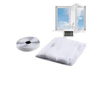 Kit Calfeutrage Climatiseur Universel avec Fermeture Éclair Joint d'Étanchéité Adapté à Tous Les Climatiseurs Mobiles Installation Facile sans Outil pour l'Été Maison Appartement Bureau